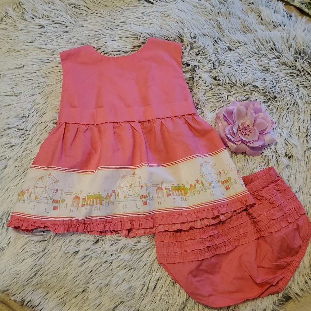 Janie and Jack Carnival Ferris Wheel Dress Set 12M